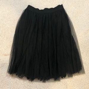 Black Tulle Skirt